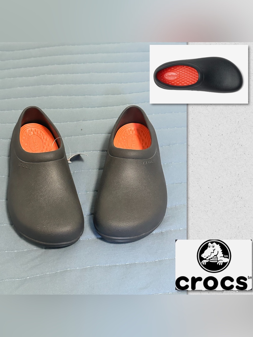 Crocs Work On The Clock LiteRide Slip-On